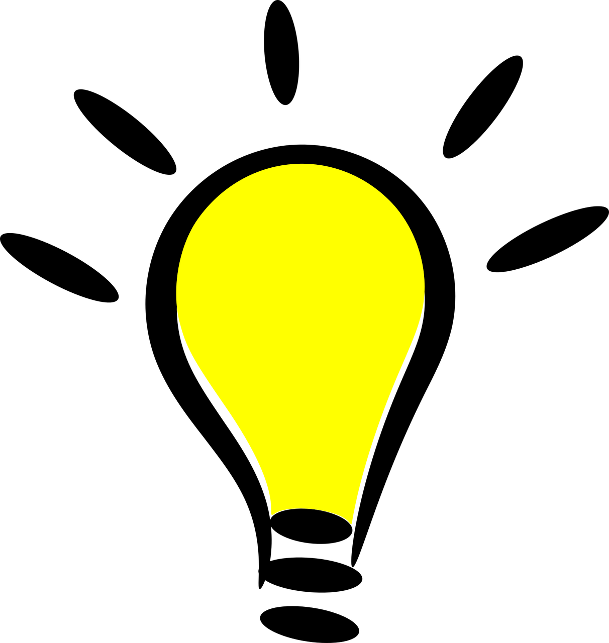 cartoon, icon, light bulb